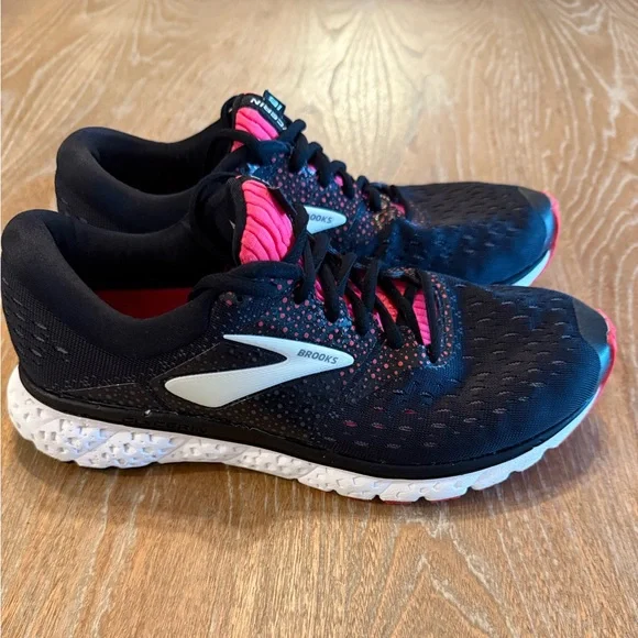 BROOKS Glycerin 16 Black Pink Women’s Running Sneaker Shoes Size  8.5 - Picture 5 of 13